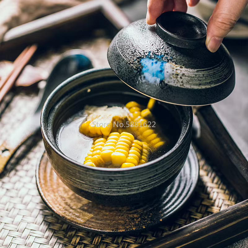 Tasse à soupe en céramique de style japonais