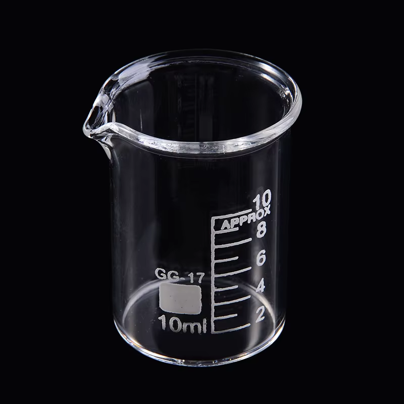 5 pièces/ensemble 5/10/25/50/100ml bécher en verre laboratoire tasse à mesurer verrerie pour école étude