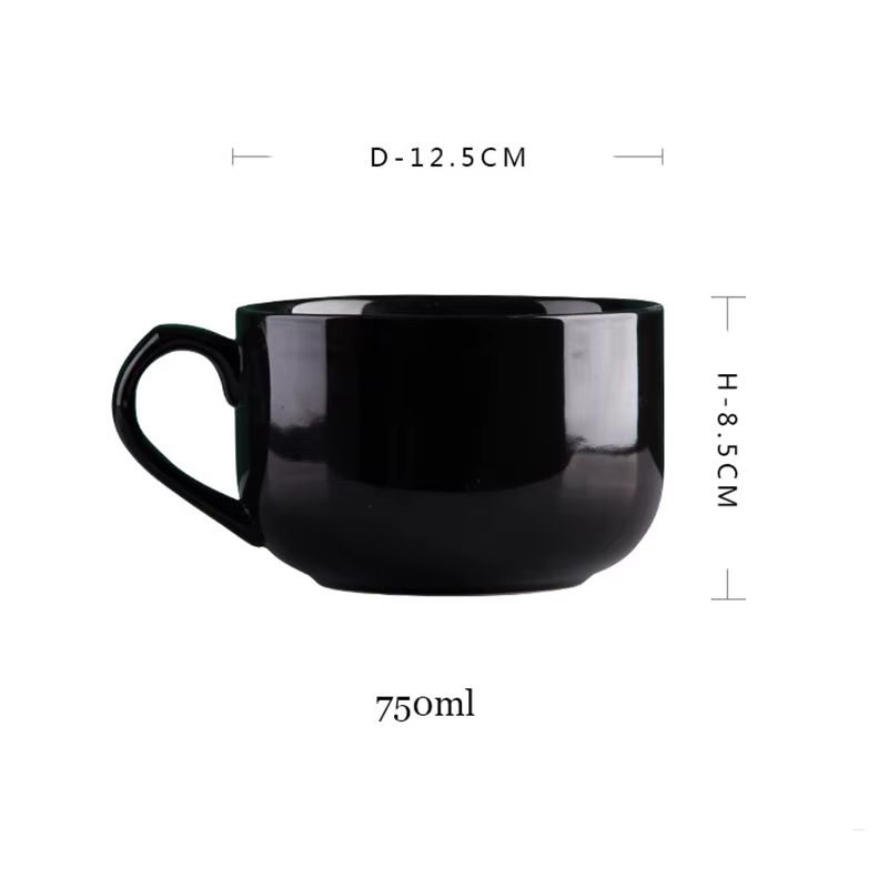 Tasse à café en céramique de grande capacité