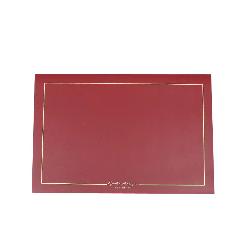 Sets de Table Rectangulaires en Cuir