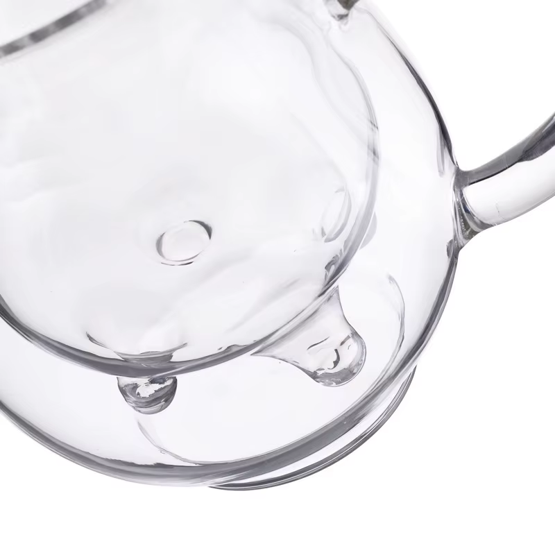 Pichet à lait créatif en verre transparent