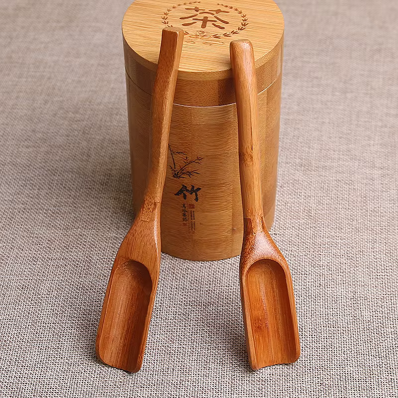 Cuillère à thé en bambou naturel chinois