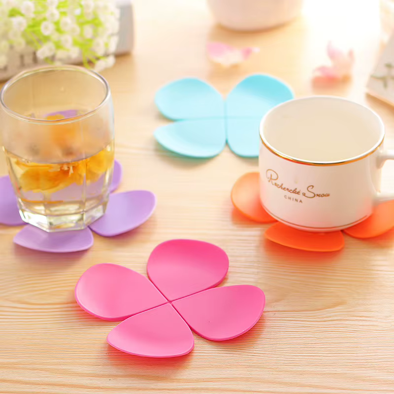 Sous-verre en silicone porte-bonheur