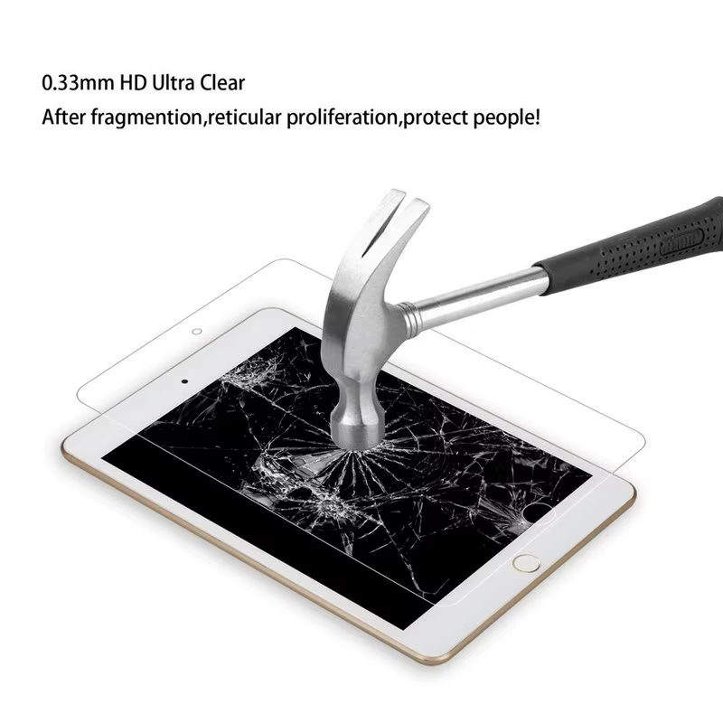 Protecteur d'écran en verre trempé, Film de Protection, pour IPad 9.7 pouces, 2017, nouveau Ipad Pro Air 2 5 6 A1893 A1822 A1823 A1833 A1566, 2018