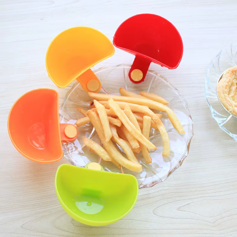 Plat à condiments coloré et créatif avec pince, multifonctionnel pour cuisine