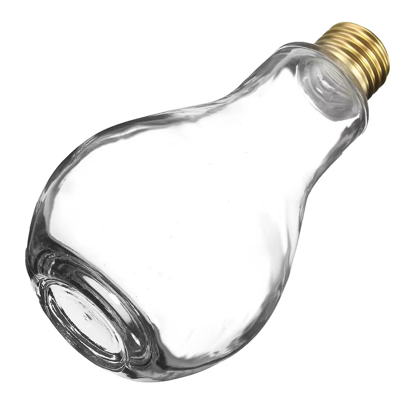 Bouteille en verre avec couvercle