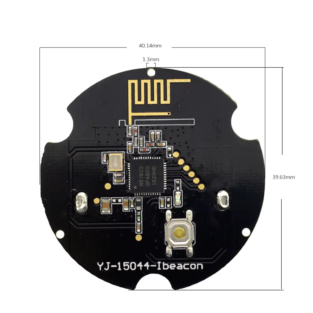 Module ibalise Bluetooth nRF51822 4.0 balise BLE positionnement intérieur faible consommation d'énergie étanche avec étui
