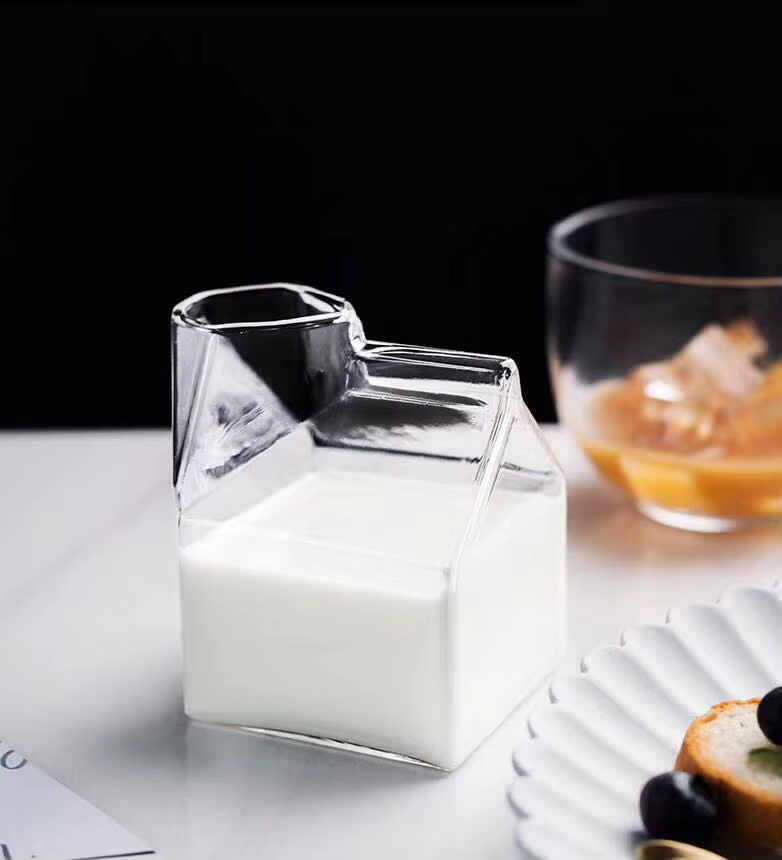 Verre de lait carré de 12oz 350ml