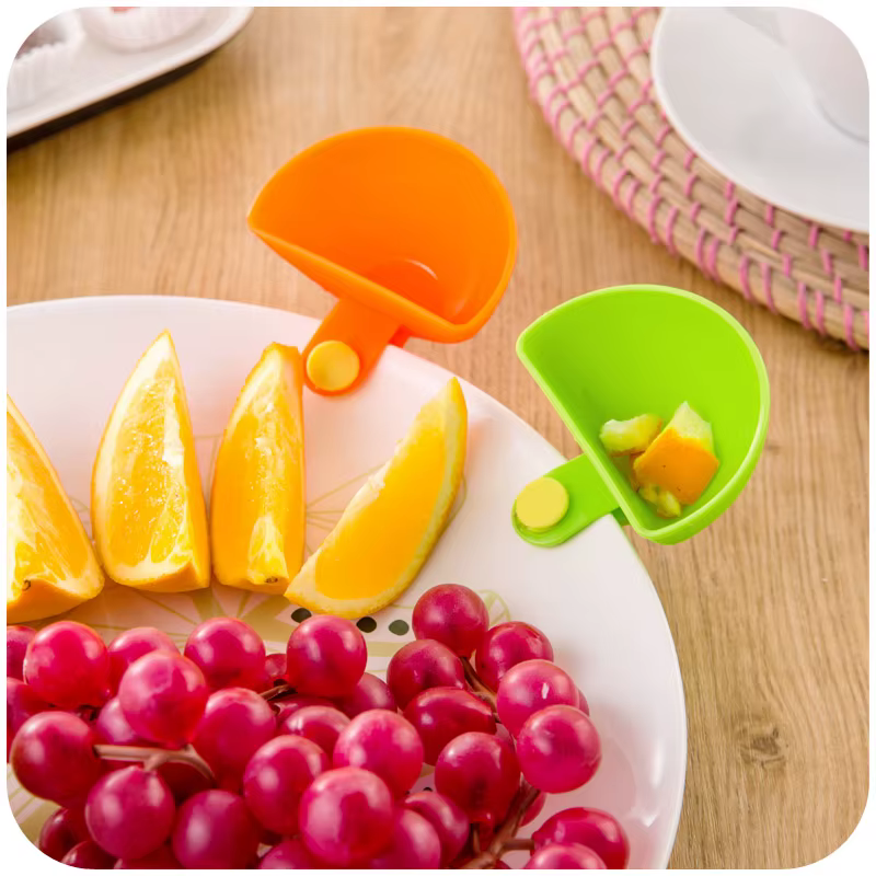 Plat à condiments coloré et créatif avec pince, multifonctionnel pour cuisine