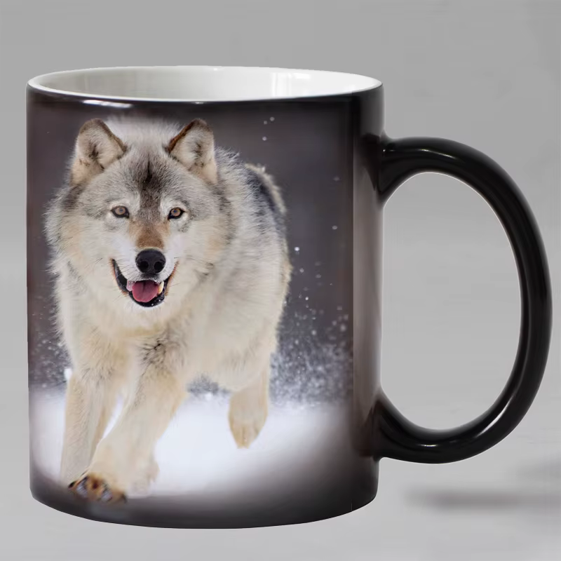Tasse à café en céramique sensible à la chaleur