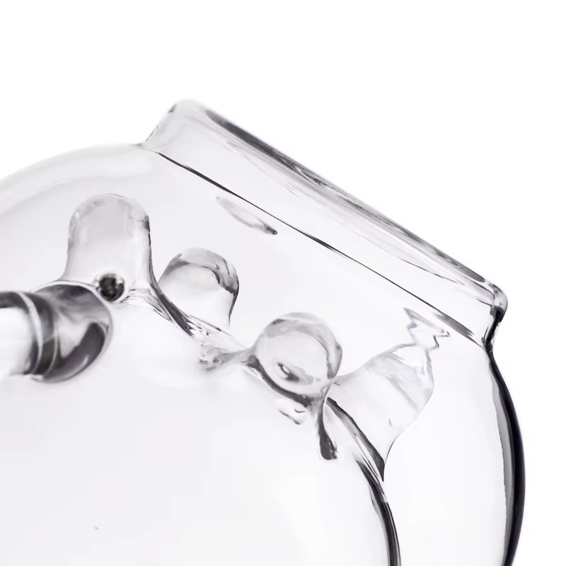 Pichet à lait créatif en verre transparent