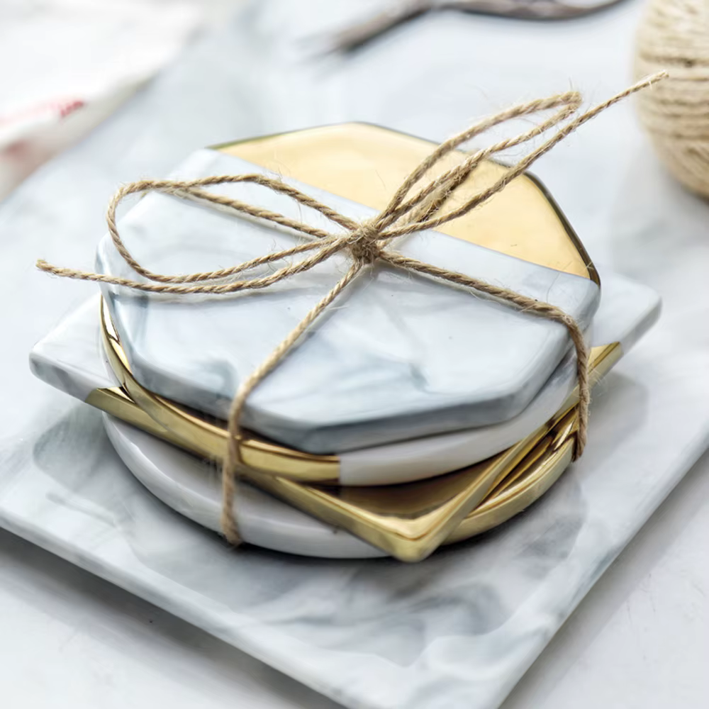 Sous-verres créatifs en céramique