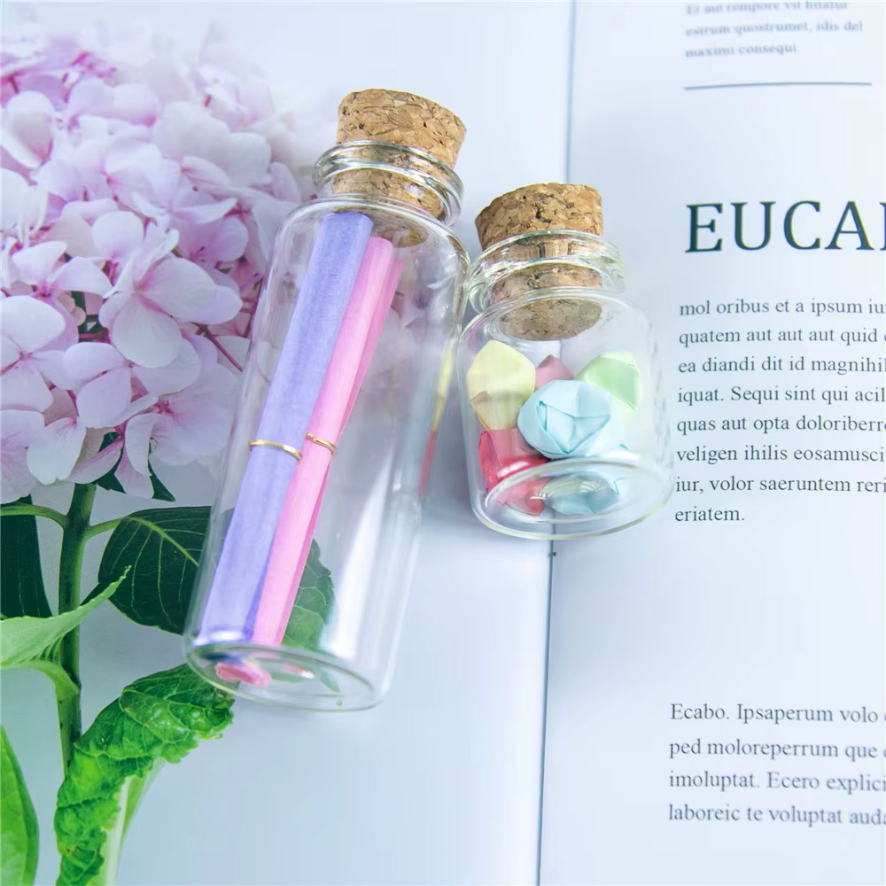 Bouteilles en verre avec bouchon