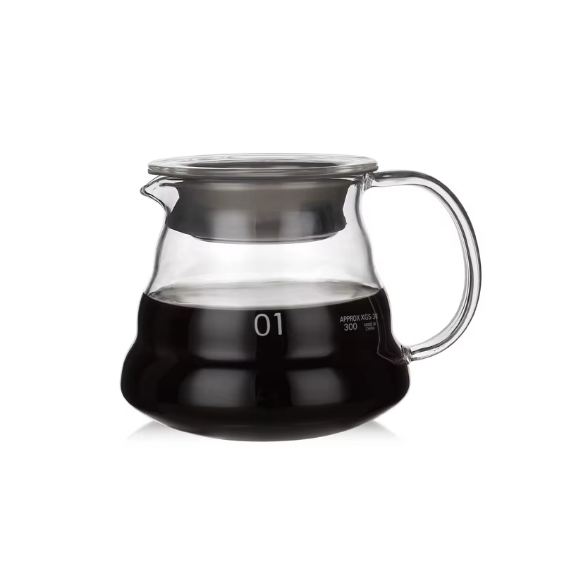 Cafetière en verre transparent 350ml 600ml 800ml