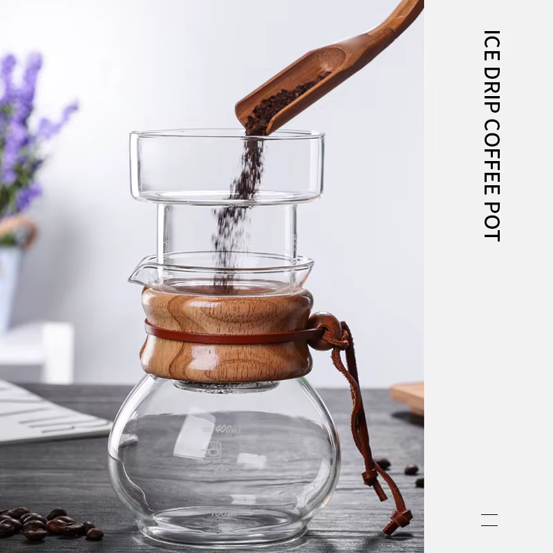 Bouilloire à café en verre pratique