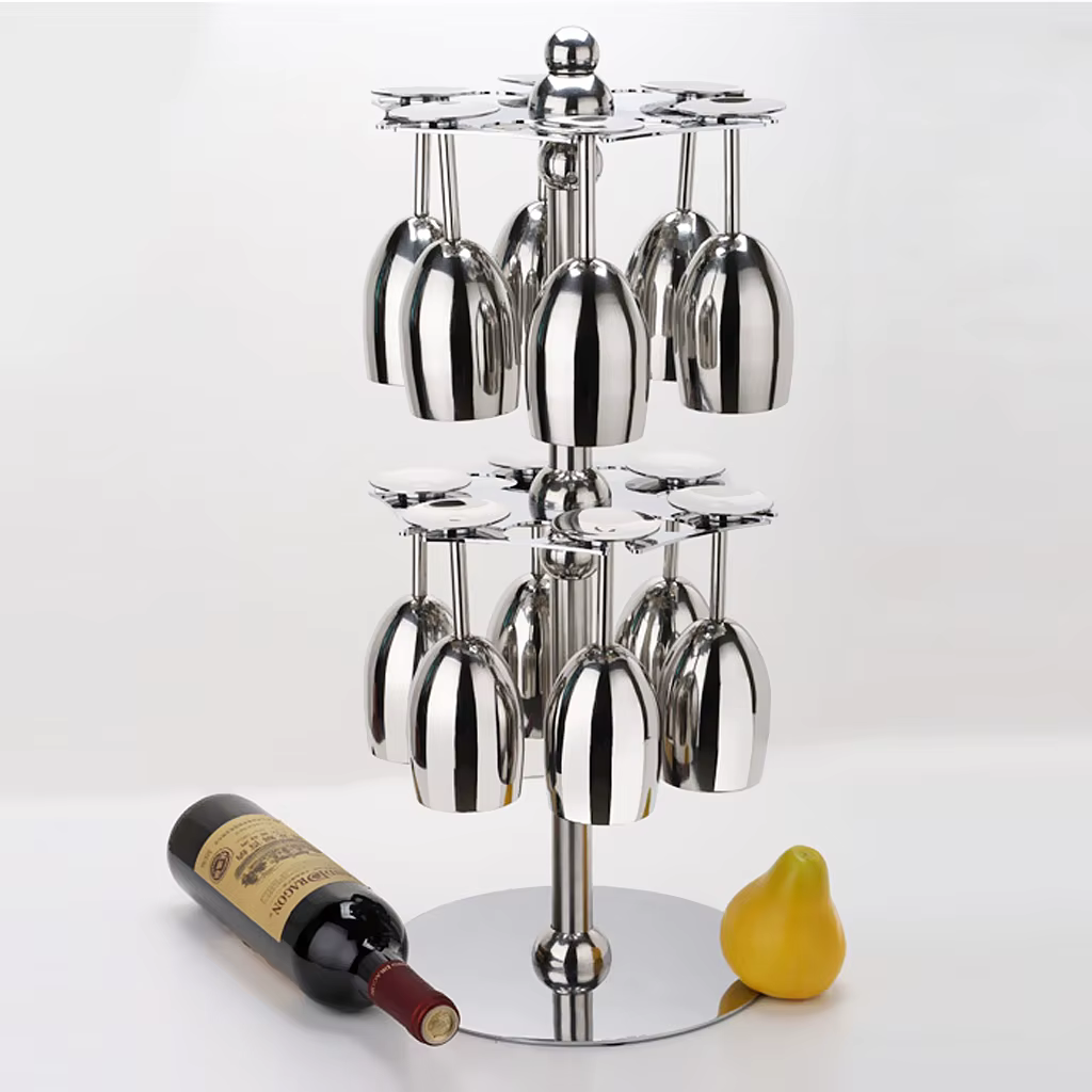 Verres à vin en acier inoxydable