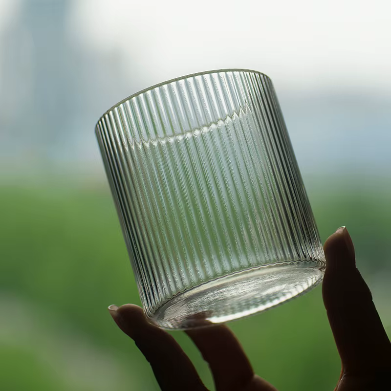 Verres à whisky ondulés 4 pièces