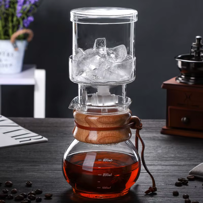 Bouilloire à café en verre pratique