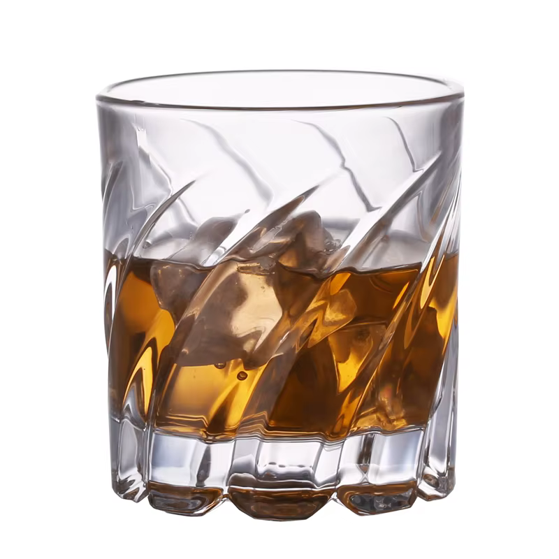 Verre à whisky rotatif
