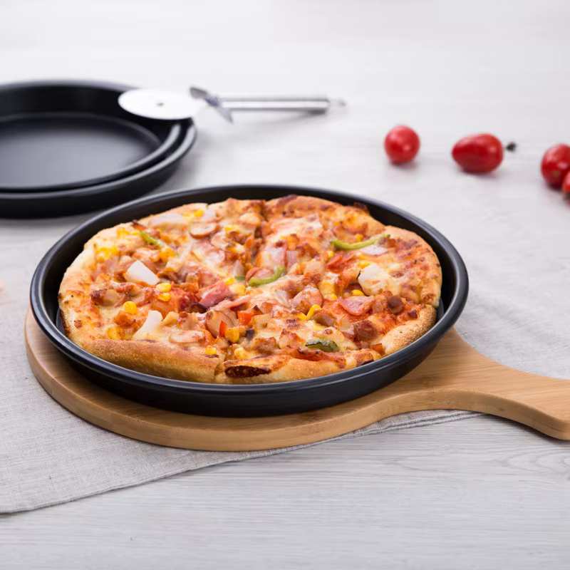 Plaque de cuisson ronde antiarina pour pizza