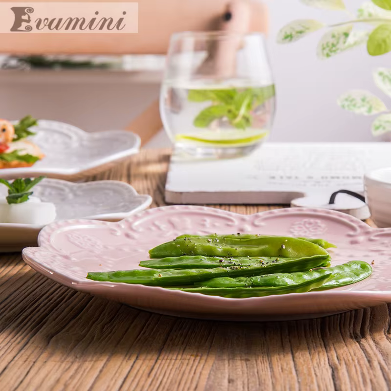 Assiettes plates en céramique européenne