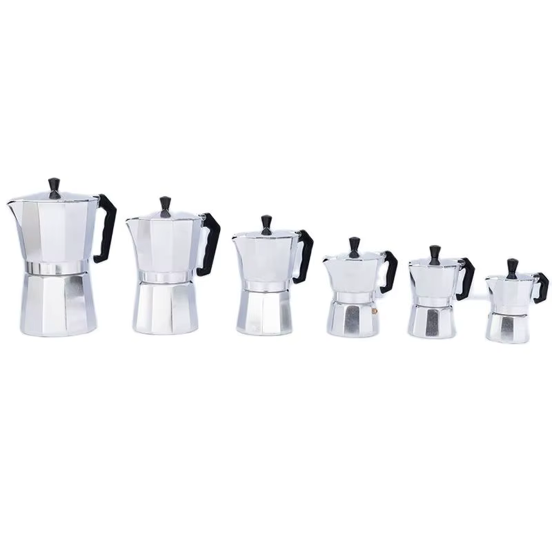 Cafetière en alliage Moka Pot 50ml 100ml 150ml 300ml 450ml 600ml percolateur à expresso Pot