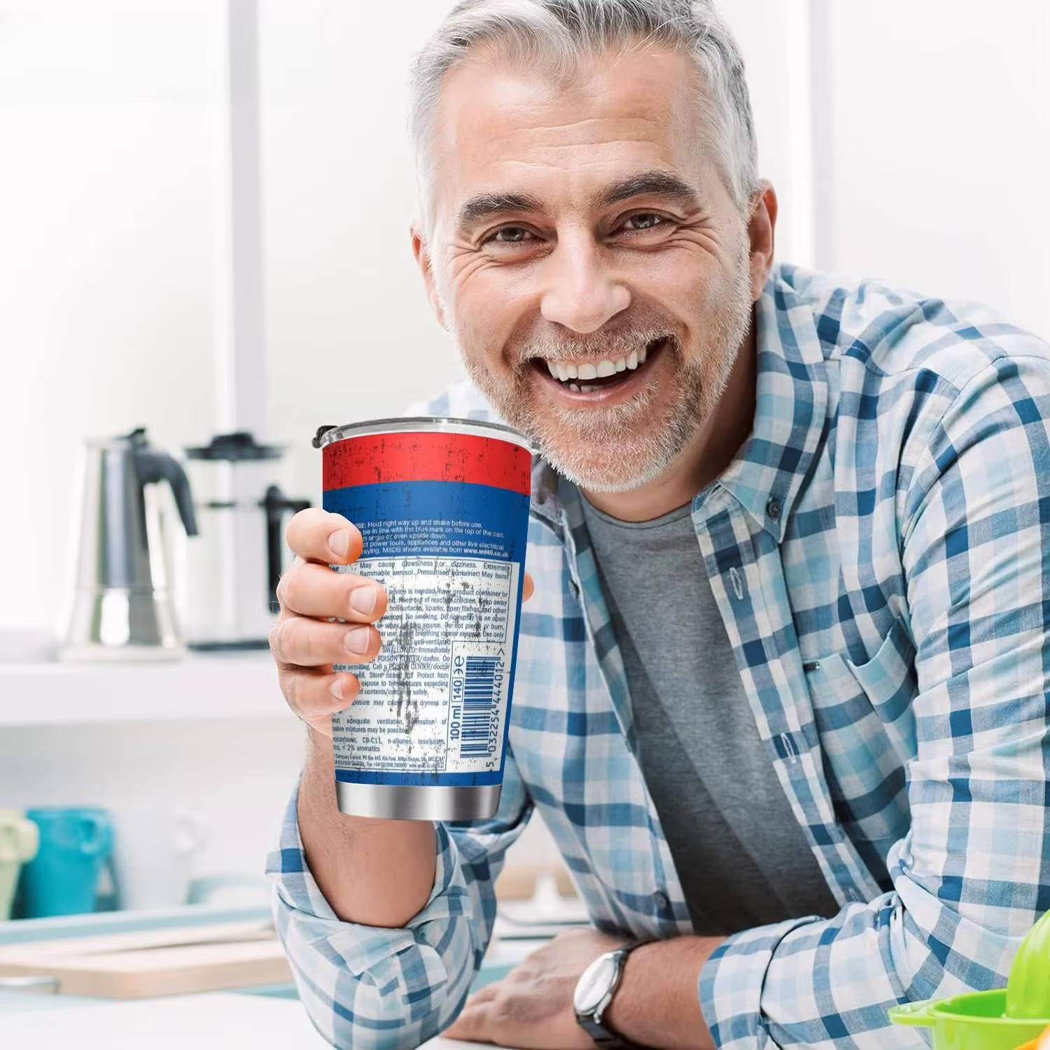 Tasse isolée de 20 oz avec couvercle anti-fuite