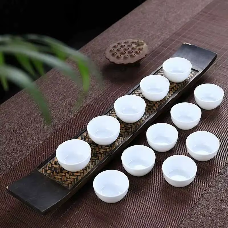 Chinse Kung Fu tasses petit bol à thé blanc 12 pièces 28 ml