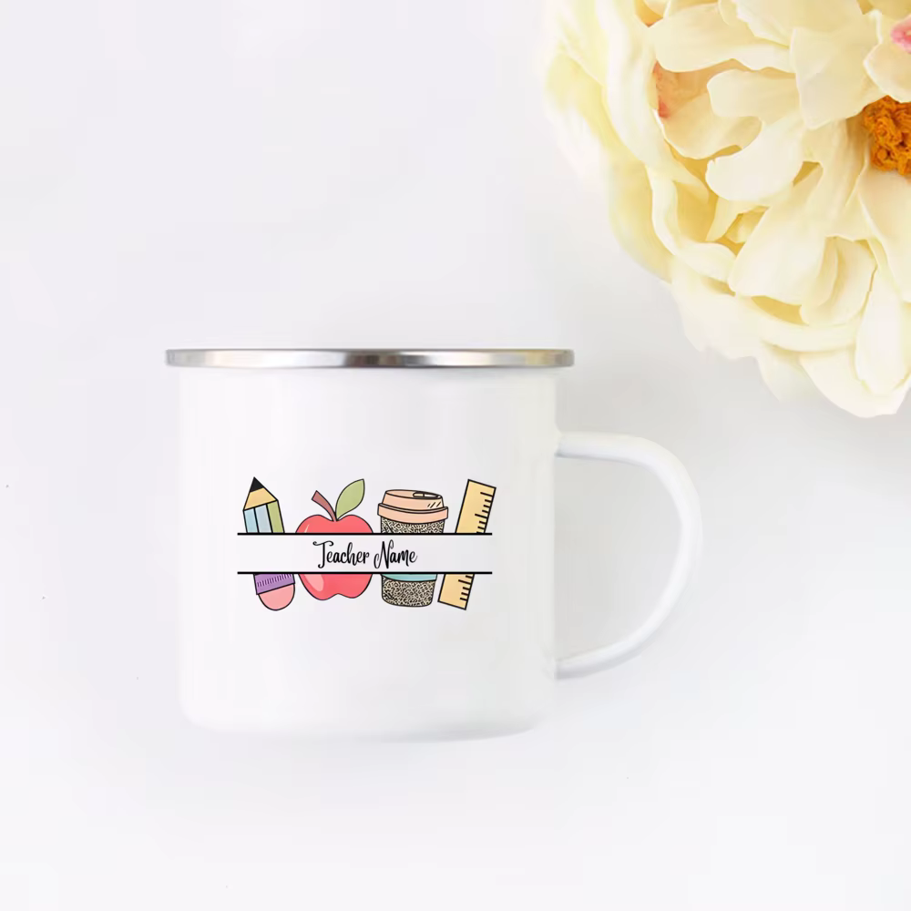Tasse d'enseignant personnalisée avec nom