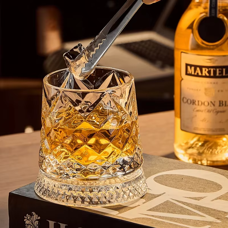 Nouveau Verres à whisky rotatifs verre