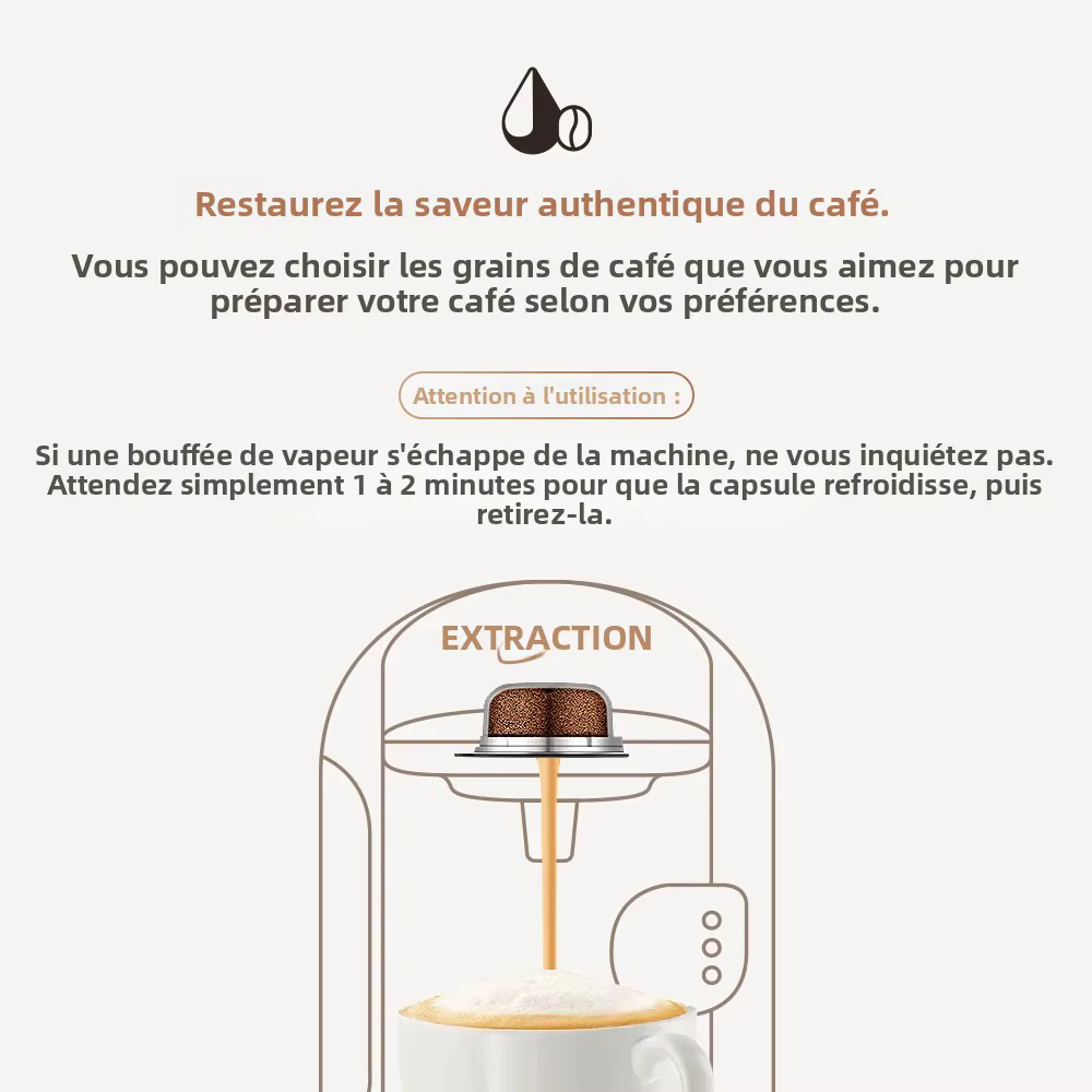 Capsules de café réutilisables 60ML / 180ML pour machine BOSCH-s Tassimo