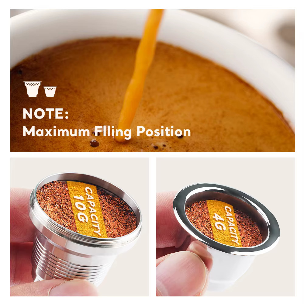 Capsule rechargeable et réutilisable pour Philips LM8014 / 60 L'or Barista