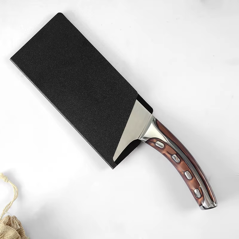 1 Protège-lame de couteau de cuisine floqué pour couteaux de 3