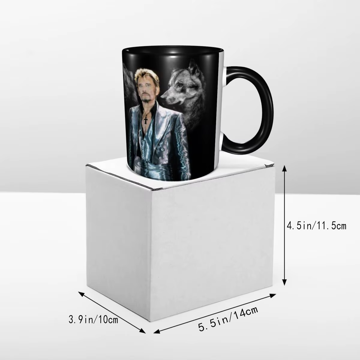 Johnny Hallyday – tasse de chanteur de musique