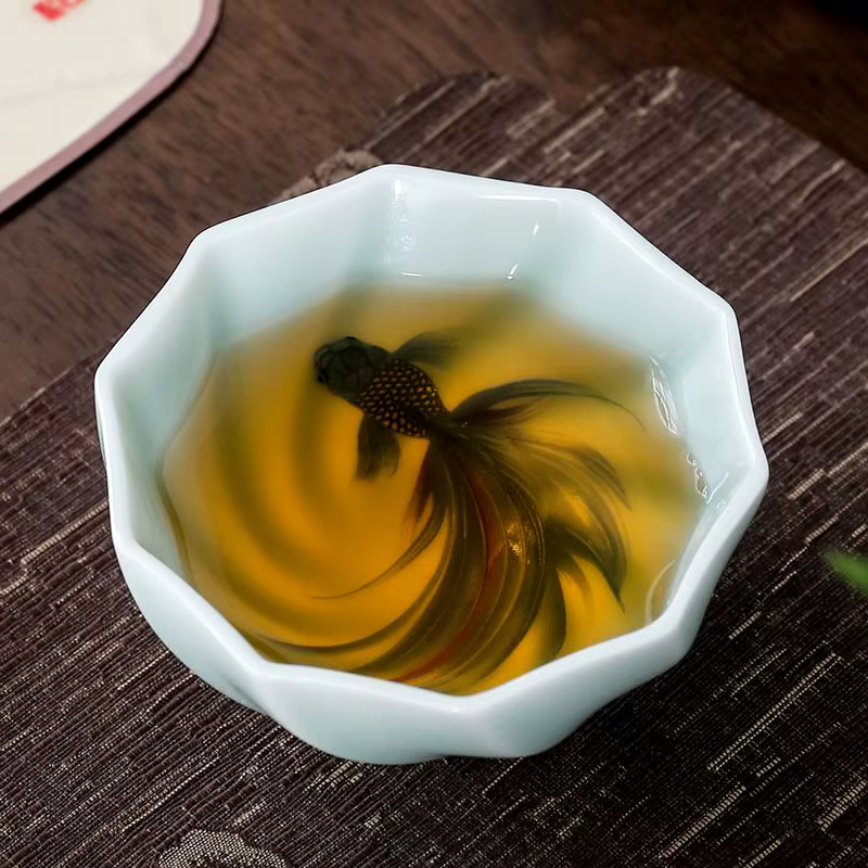 Tasses à thé céladon créatives