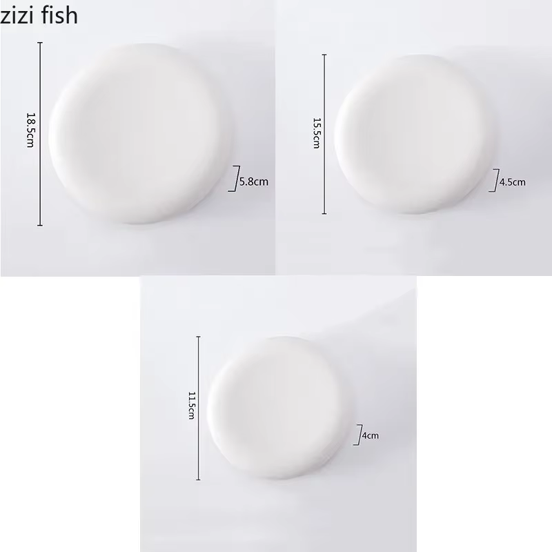 QuePlate-Assiette de cuisson circulaire créative en céramique