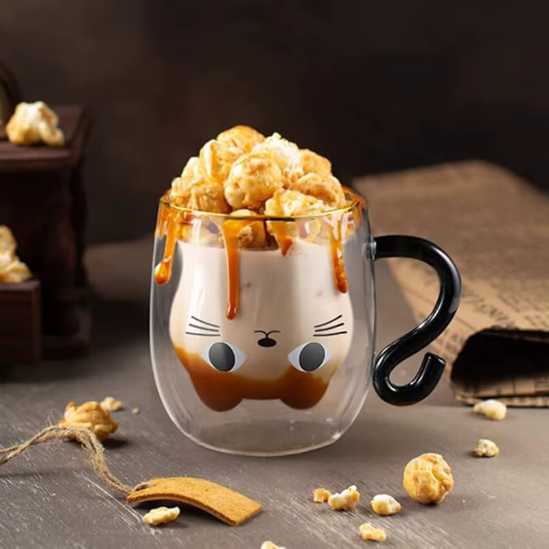 Tasse à café queue de chat