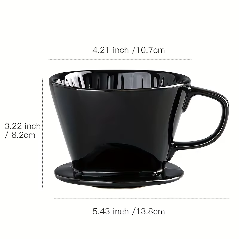 Filtre à café en forme d'éventail