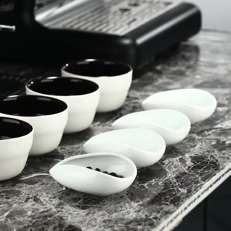 Cuillère à grains de café en céramique de qualité supérieure