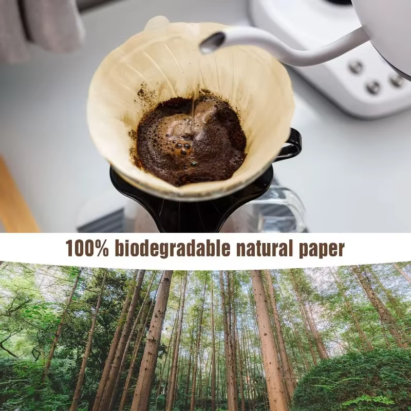 Filtres à café en papier à forte capacité d'infiltration