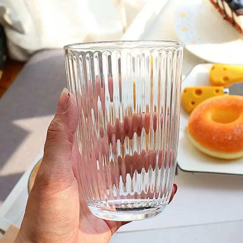 Tasse à Café Glacé au Latte en Verre Transparent