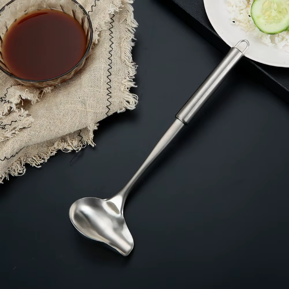 Cuillères à soupe en forme de bouche de canard en acier inoxydable