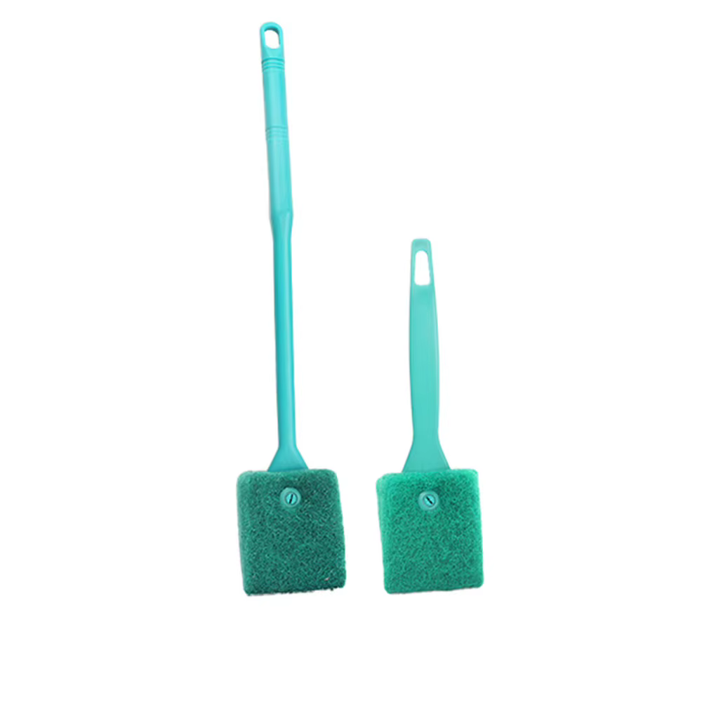 Brosses de nettoyage d'aquarium pour verre acrylique, nettoyage des algues, grattoir à algues Double face, éponge, outils de nettoyage d'aquarium
