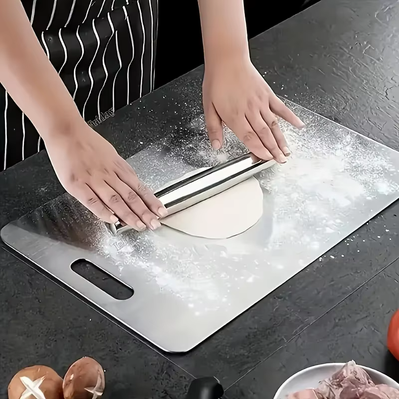 Ensemble de planches à découper en acier inoxydable