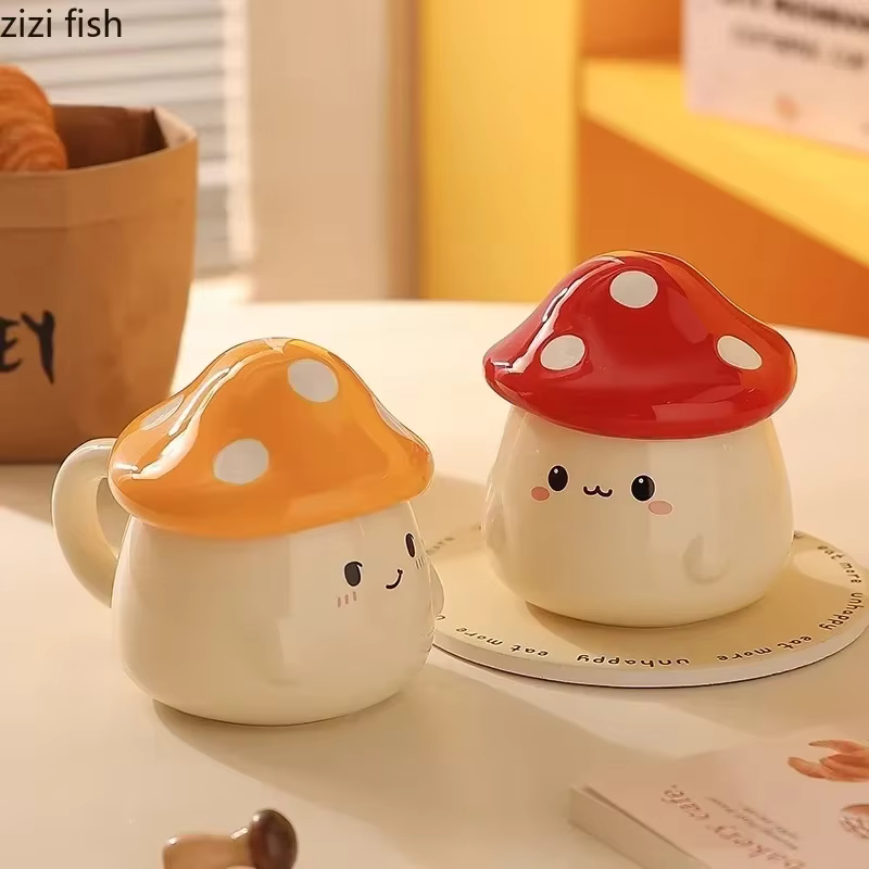 Tasse en céramique avec couvercle pour chambre plus lente