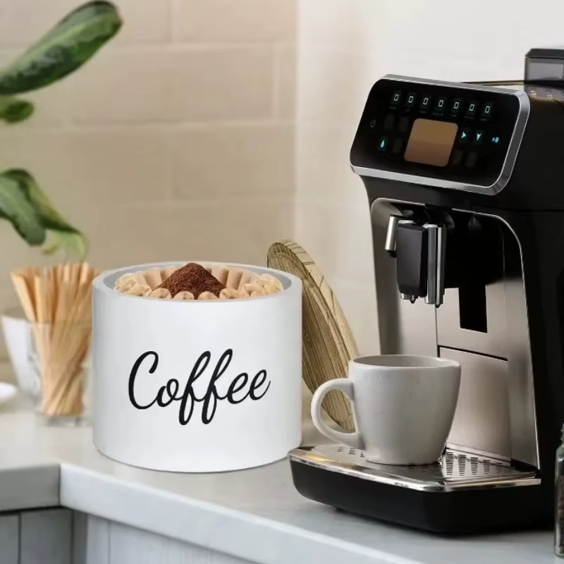 OCOOSO – boîte à dosettes de café en bois avec couvercle