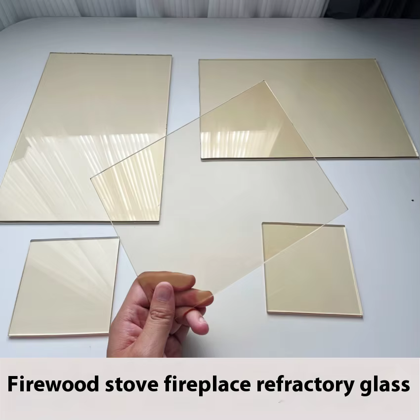 Four en verre spécial microcristallin à flamme nue, résistant aux hautes températures, au feu, antidéflagrant, de 4Mm d'épaisseur