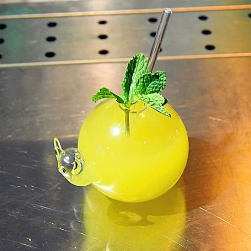 Verre à Cocktail créatif en forme d'escargot