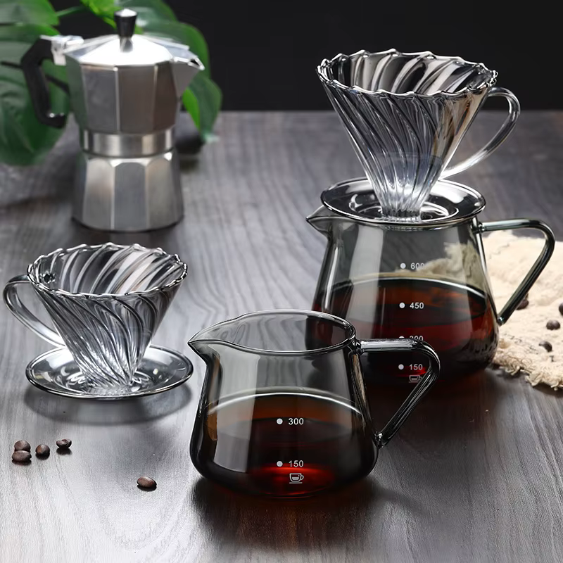 Cafetière en verre réutilisable