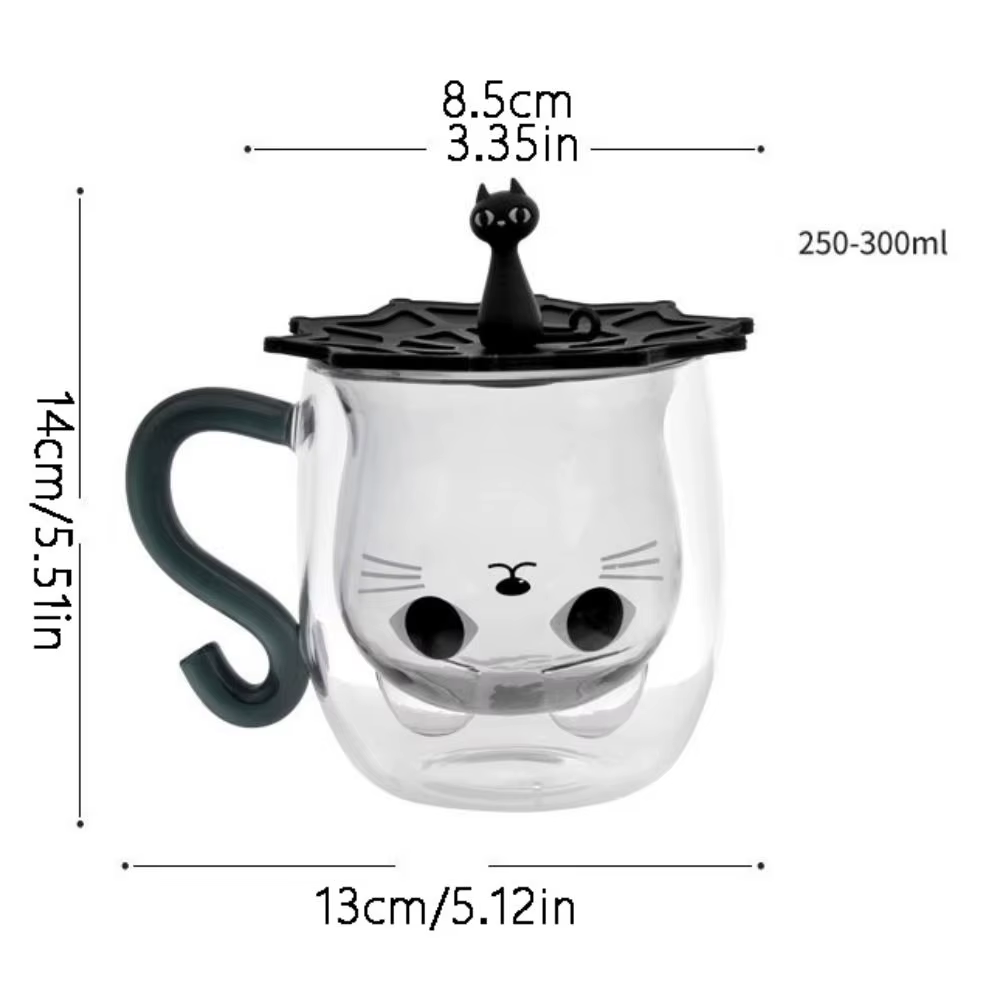 Tasses à café en verre isolées